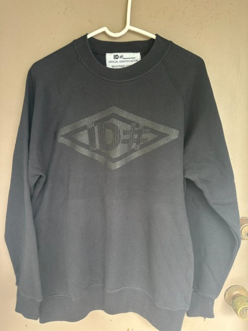 Identical Dynamic ID# Blackout Crewneck Sweatshirt - Streetwear - Size Small/Med